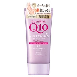 Kose - CoenRich Q10 Whitening Deep Moisture Hand Cream Fresh Peach 80g