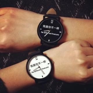Tacka Watches Lettering Couple Strap Watch