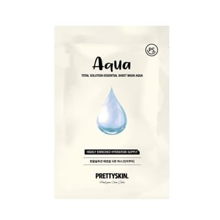 Pretty skin - Total Solution Essential Sheet Mask - 21 Types Aqua