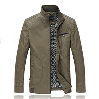 Riverland Mandarin Collar Zip Jacket