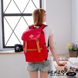 Canvas Backpack Red - One Size
