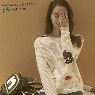 Maymaylu Dreams Pattern Knit Top