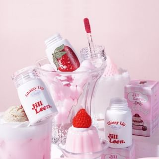 Jill Leen - Milky Mist Lip Mud Strawberry Bear Edition - 3 Colors #N04 Strawberry - 3Ml