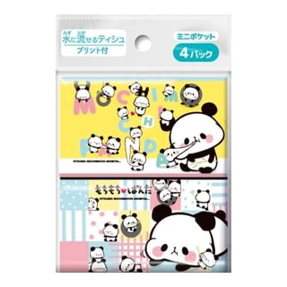 DAIREI - Mochimochi Panda Mini Pocket Tissue 4 pcs