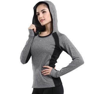 leevy Color-Block Hooded Pullover