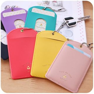 Momoi Faux Leather Card Holder