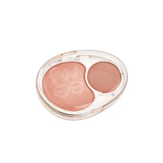 Fwee - Mellow Dual Blusher - 12 Colors #Nd01 Lazy Tempo