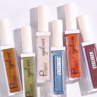 Pudaier - Waterproof Metallic Liquid Eyeliner - 12 Colors 06# Blue - 3G