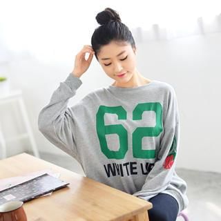 59 Seconds Lettering Oversized Pullover