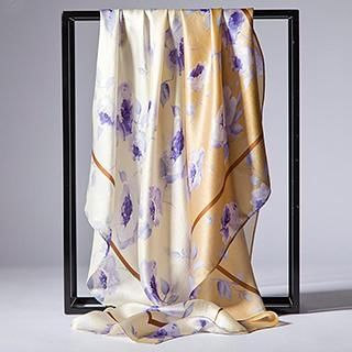RGLT Scarves Floral Silk Scarf