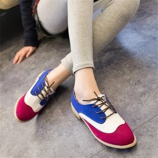 SouthBay Shoes Colour Block Lace Up Shoes