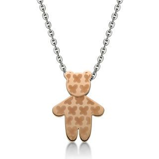 Kenny & co. Ip Rose Gold Butterfly Kenny Bear Pendant with Necklace IP Rose Gold - One Size