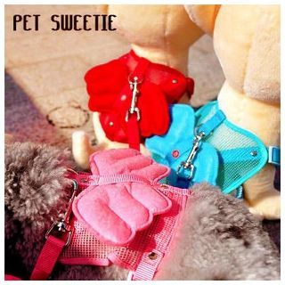 Pet Sweetie Angel Wings Dog Harness with Leash