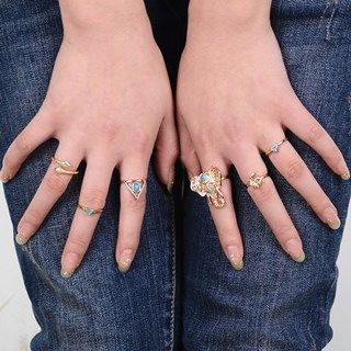 Seirios Patterned Ring Set