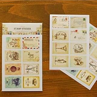Full House Stamp Print Sticker Set