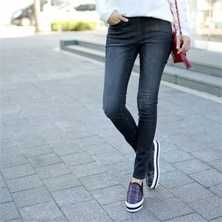 Styleberry Band-Waist Skinny Jeans