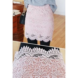 MOROCOCO H-Line Lace Skirt