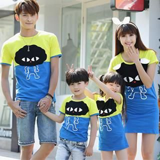 Igsoo Parents and Kids Print T-Shirt / T-Shirt Dress
