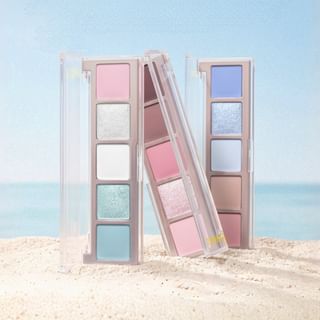 Eunarz - Pure Color Series 5-Color Eyeshadow Palette - 5 Types PA05# Caramel Latte - 5g