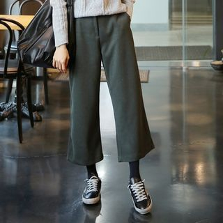 Seoul Fashion Flat-Front Wide-Leg Pants