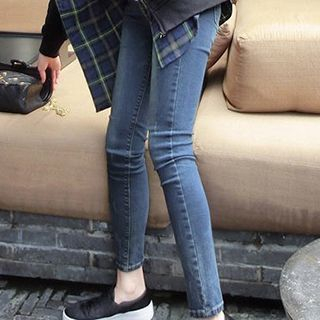 Eva Fashion Distressed Washed Skinny Jeans