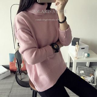 Polaris Plain Turtleneck Sweater