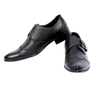 Buckled Leather Loafers