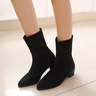 Pangmama Pointy Toe Short Boots