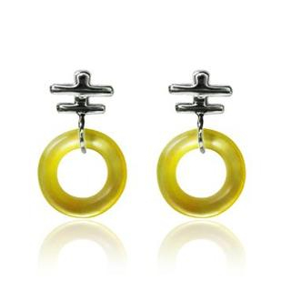 ZN Concept Yellow Mother of Pearl Earrings