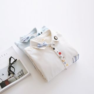 Bonbon Button-Detail Long-Sleeve Shirt