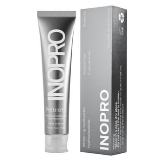 INOPRO Whitening Hydroxyapatite Tandpasta – Gevoelige Tanden – Fluoridevrij – Probiotica – SLS-vrij – 142 g