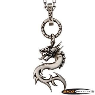 Faithless Dragons Pendant Necklace Silver (SI)
