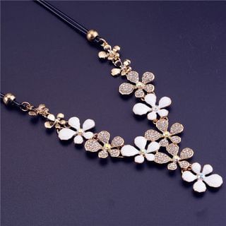 Best Jewellery Flower Rhinestone Necklace