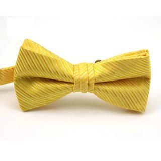 Xin Club Striped Bow Tie Yellow - One Size