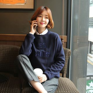 CLICK Lettering Embroidered Sweatshirt
