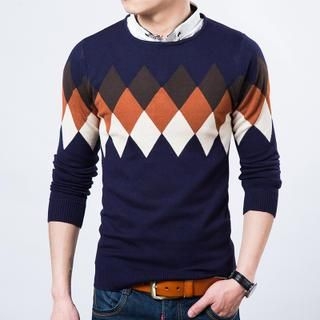 Bay Go Mall Argyle Sweater