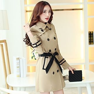 Romantica Double-Breasted Belted Coat