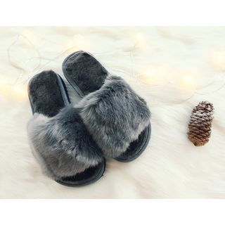 DANI LOVE Faux-Fur Slide Sandal