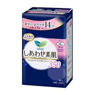 Kao - Laurier F Happy Bare Skin Especially For Heavy Nights With Wings 35Cm 14 Pcs