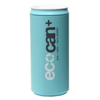 Eco Concepts Eco Can Plus Tiffany Blue with White and Brown Print (450ml) One Size