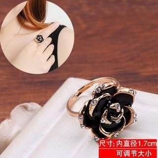 Seoul Young Rhinestone Rose Ring