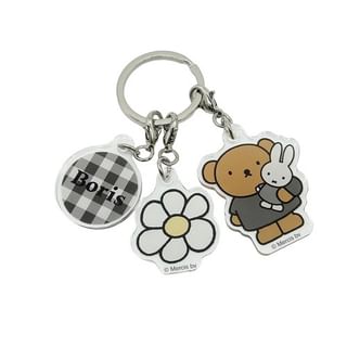 Miffy Acrylic Key Holder / Keyring / Bag Charm Gingham Series - Boris