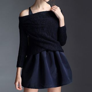 Kotiro Off-Shoulder Sweater / + Strappy Dress