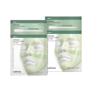 Celimax - Jiwoogae Cica Cool-Calming Gel Mask Set 34G X 4 Sheets