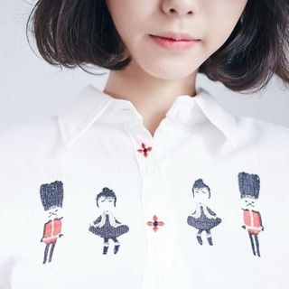 BAIMOMO Embroidered Shirt