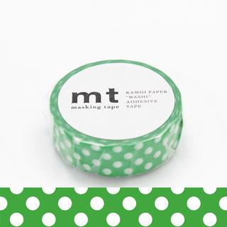 mt mt Masking Tape : mt 1P Dot Green Base