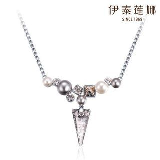 Italina Swarovski Elements Crystal Faux Pearl Necklace