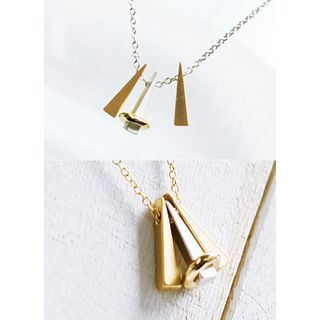 kitsch island Triangle Pendant Necklace