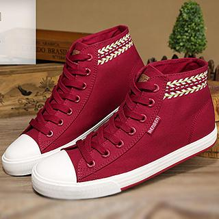 Renben Pattern Trim High-Top Sneakers