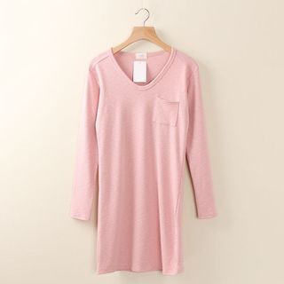 Tangi Plain V-neck Top